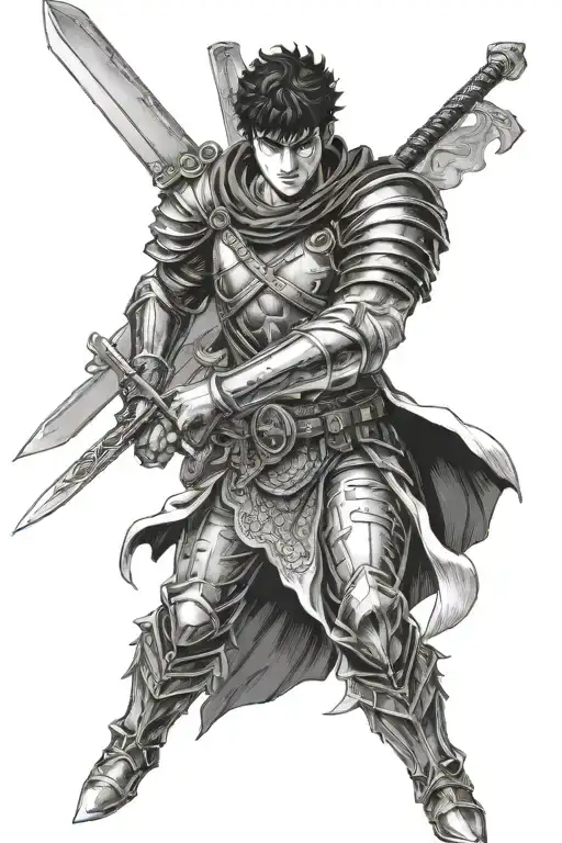 Berserk Guts And His Sword