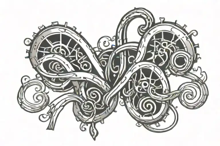 Green Day American Idiot Music Note Intertwined