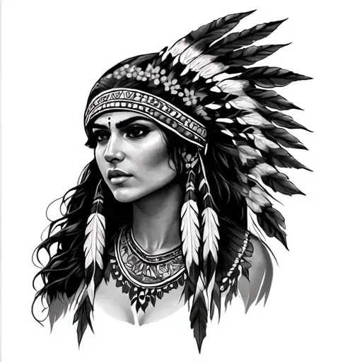 Sexy Native American Woman