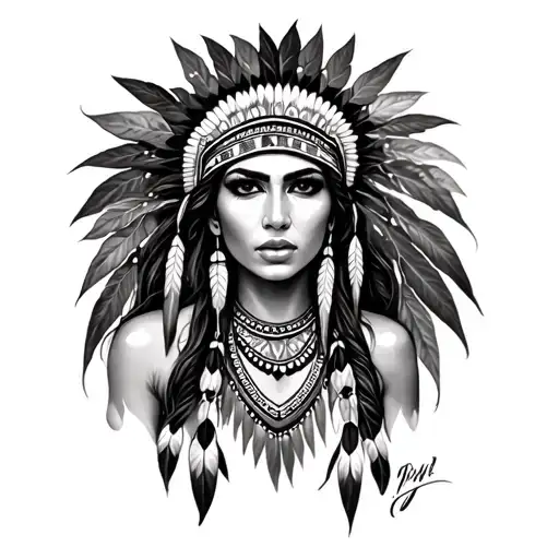 Sexy Native American Woman