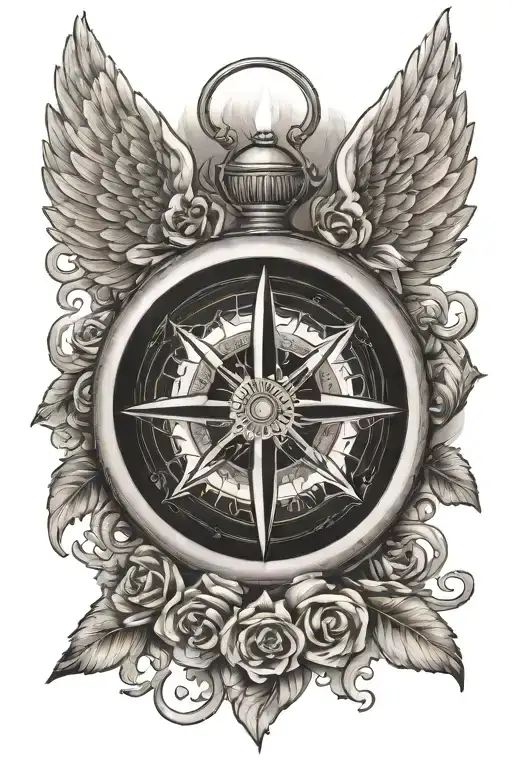 Angel Compass Candle Burning