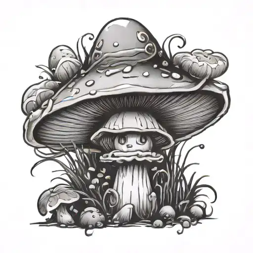 Mushroom And Witch