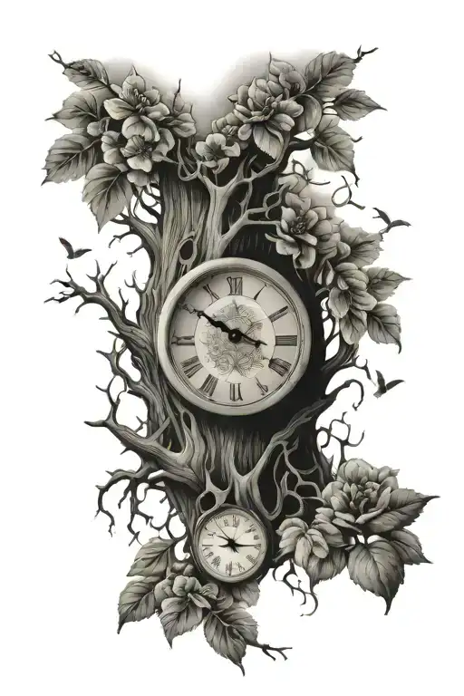 Family Tree Clock Time