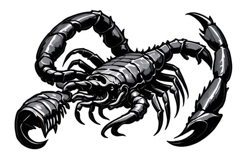 Scorpio Man Warrior Wielding