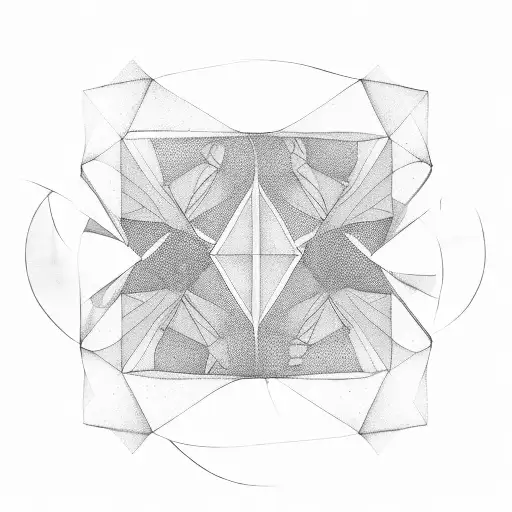 Different Geometric Patterns Fusing Into Eachother