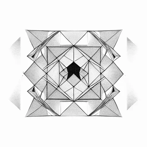 Different Geometric Patterns Fusing Into Eachother