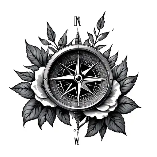 Compass And Roses Growing