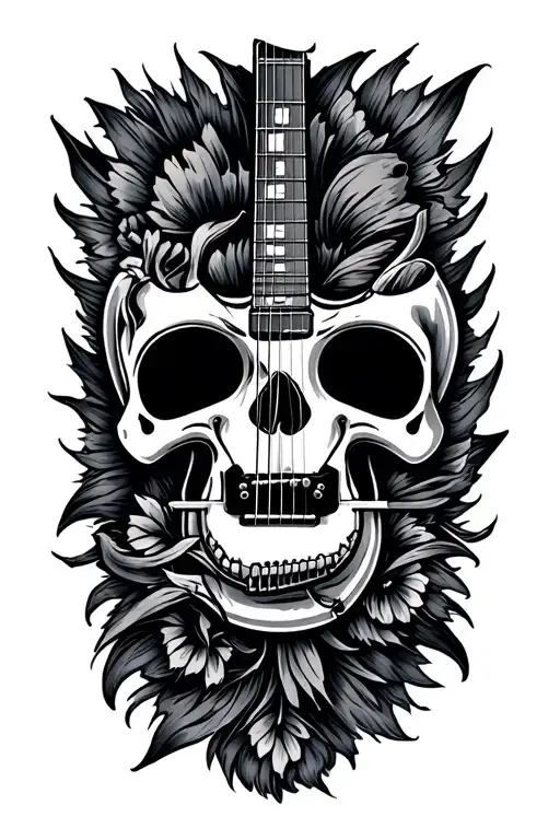 Rock And Roll Symbol With 22 Combined