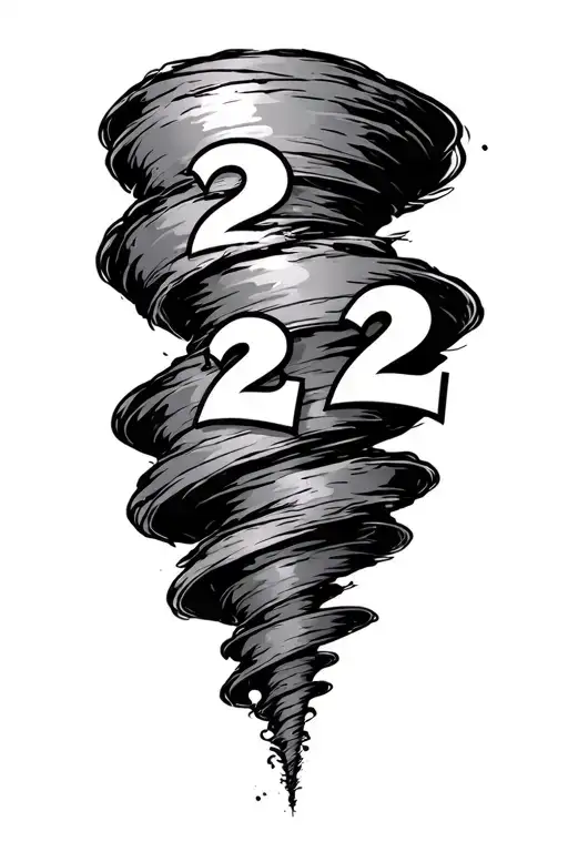 Tornado With The Number 22