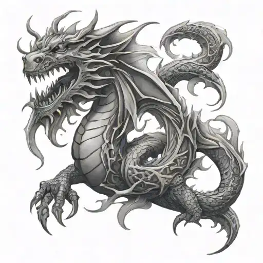 Dragon Gemini For Forearm