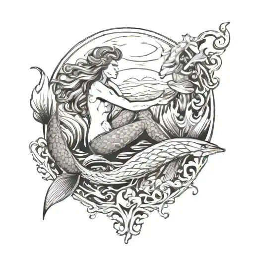 Selkie And Mermaid Sitting