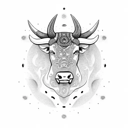 Bull With Mandala