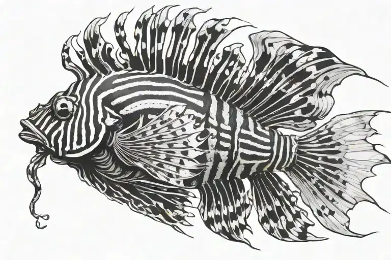 Lion Fish Abstract
