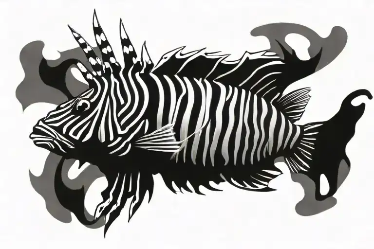 Lionfish Abstract Representation