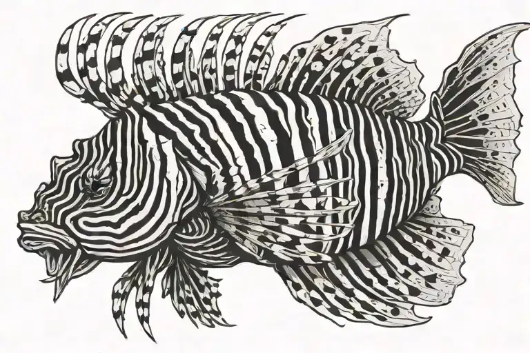 Lionfish Abstract Representation