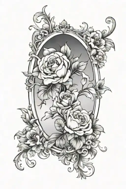 Floral Broken Mirror Image