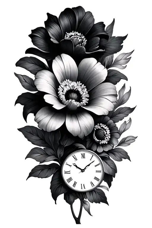 Time Flowers Symbolizing