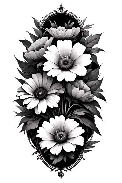 Time Flowers Symbolizing Strength And Resilience