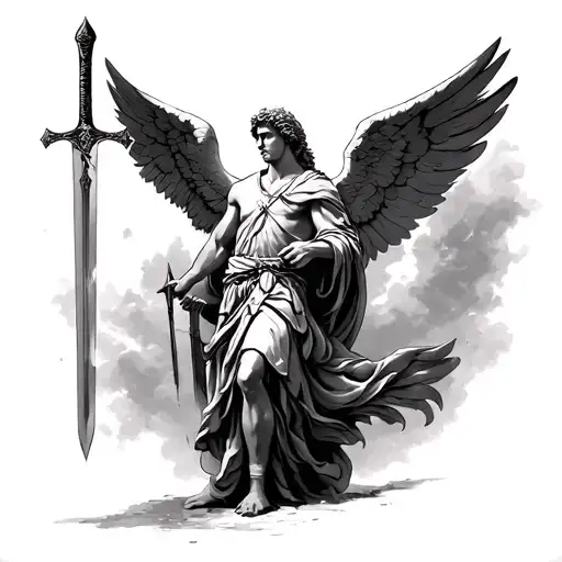 Archangel Michael With A Sword