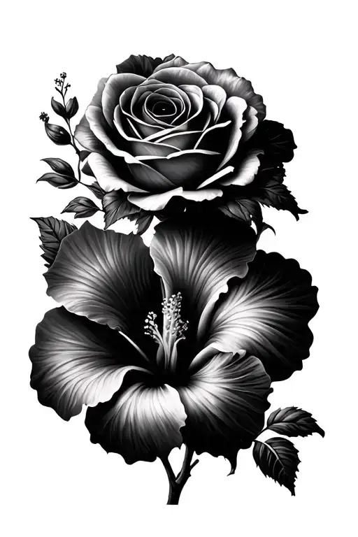 Gemini Roses Mayflowers Hibiscus