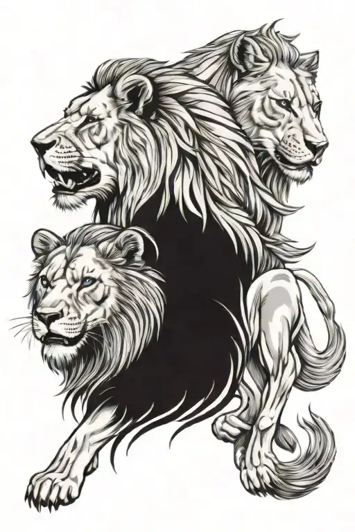 Lion And Wolf