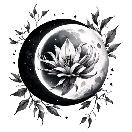 Lunar Black And Crescent Lycoris