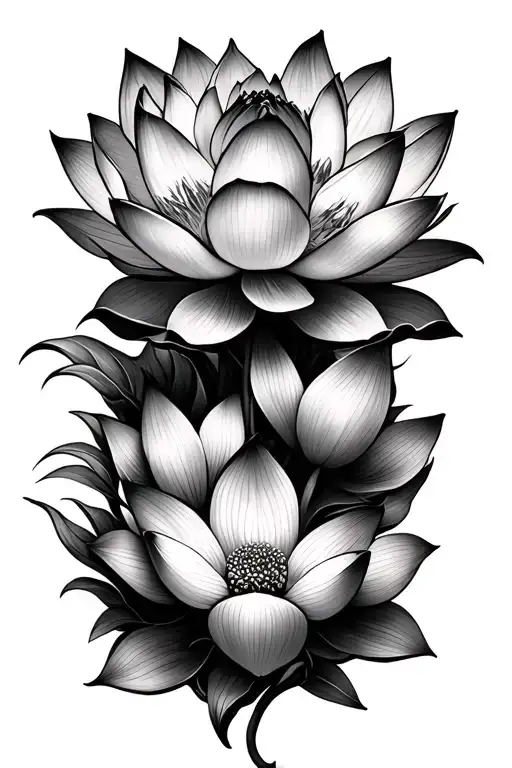 Lotus Flowers Elongated