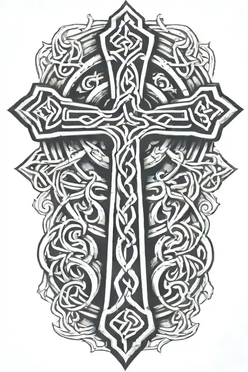 Celtic Cross Intertwined