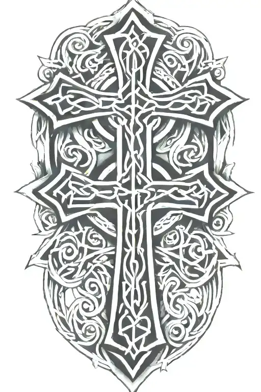 Celtic Cross Intertwined