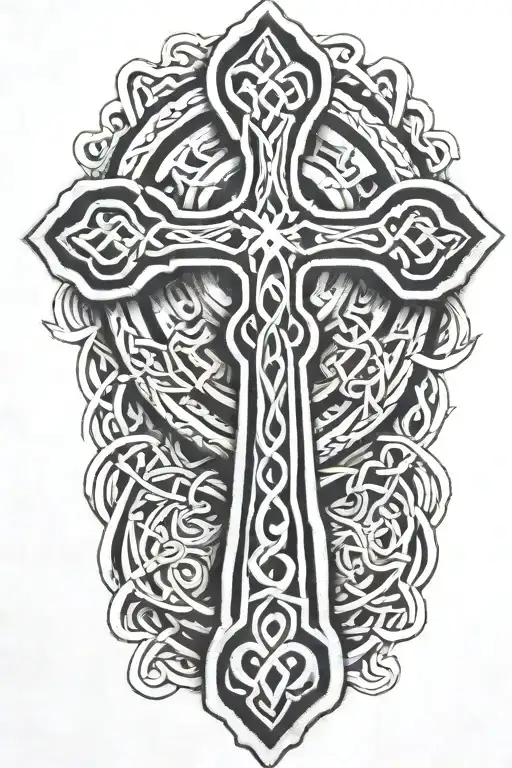 Celtic Cross Intertwined