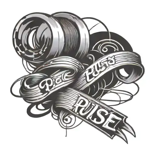 Jiu Jitsu And Pulse Line With Names