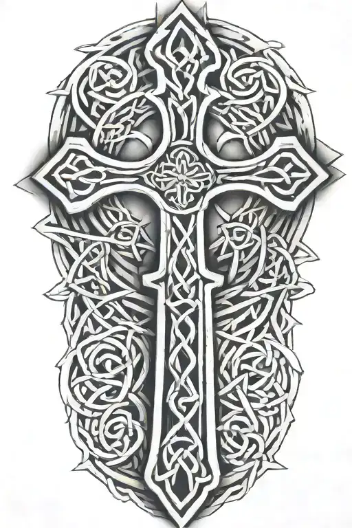 Celtic Cross Intertwined