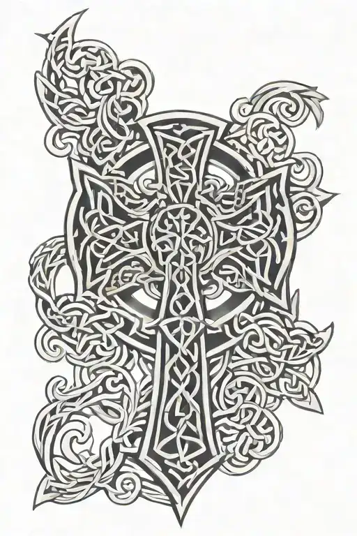 Celtic Cross Intertwined
