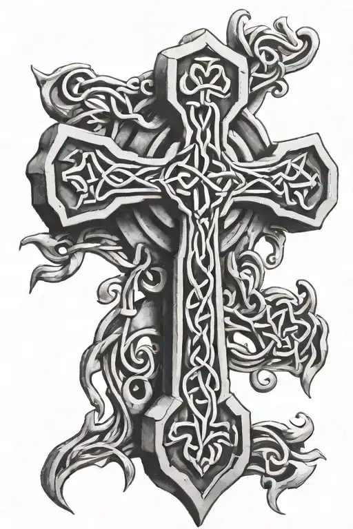 Celtic Cross Intertwined