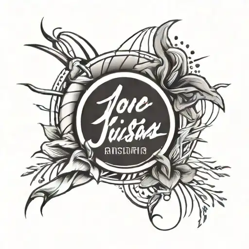 Jiu Jitsu And Pulse Line With Names