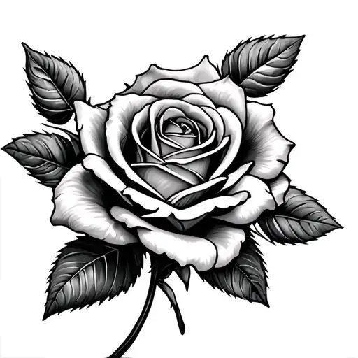 Rose With Quote On Top