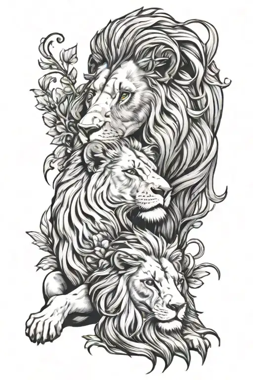 The Lion And The Lamb Peacefully Lying Together Representing Peace