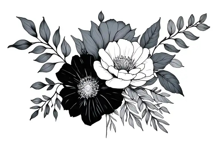 February And Agust Birth Flower Bouquet