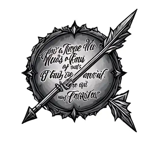 Warrior Arrow With Bible Verse