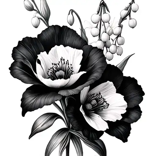 Gladiolus Poppy Larkspur Lily Of The Valley