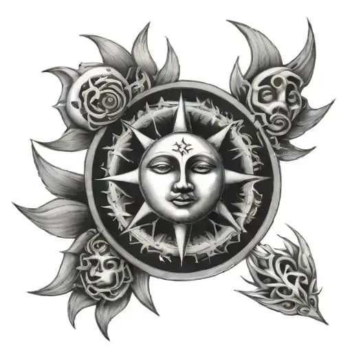 Sun And Moon And Stars