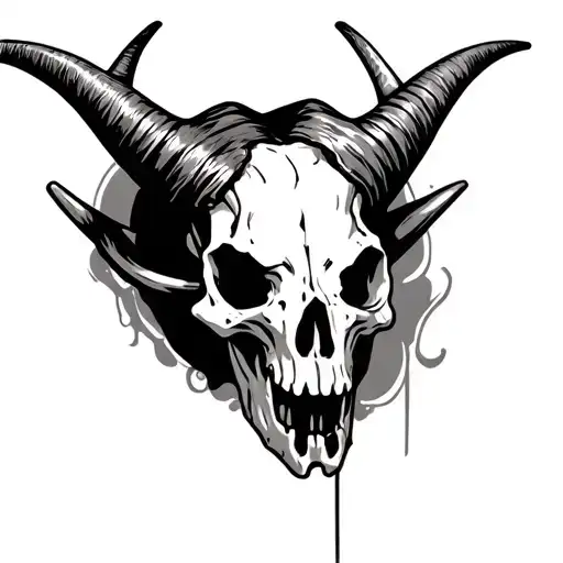 Long Horn Skull