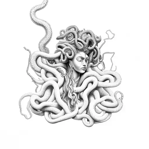 Medusa With Purple