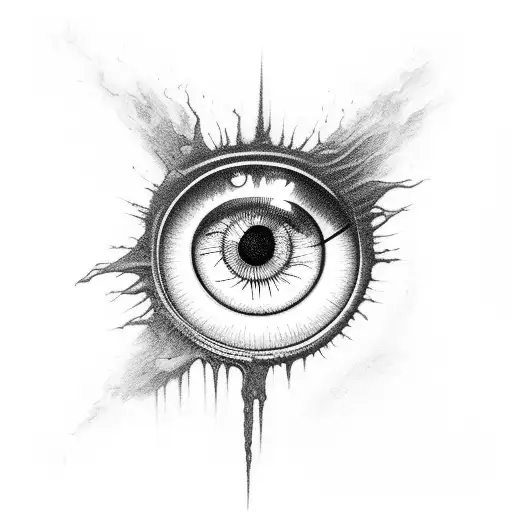 Demonic Eye External Full Black Background
