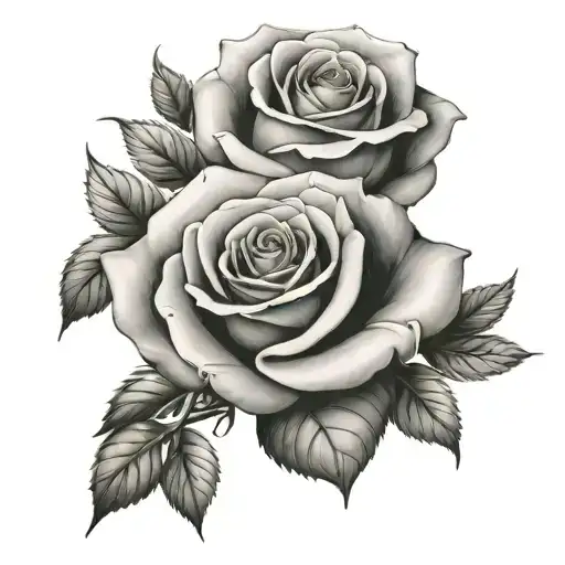 Rose Under Rib Cage With Date
