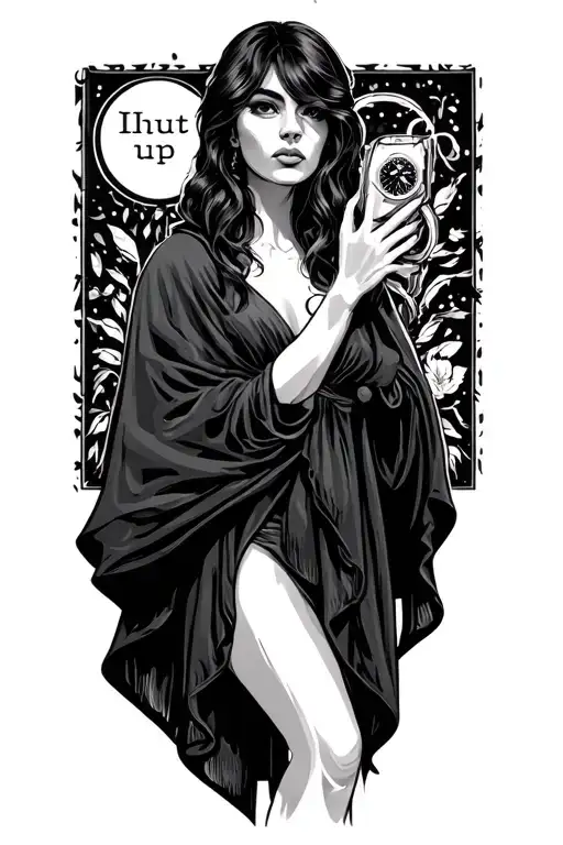 Women Cloak Date Shut Up And Watch