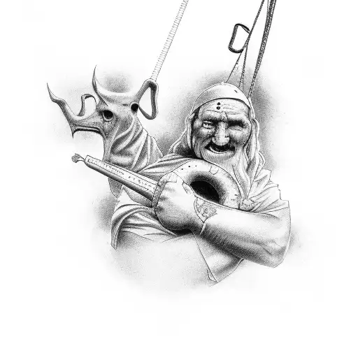 Father Time With Pain But Hope And Positive