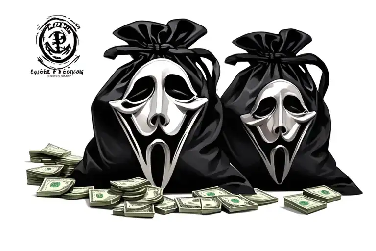 Money Bag W Masce Ghostface