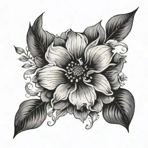 Semicolon Hidden In Flowers Wrist