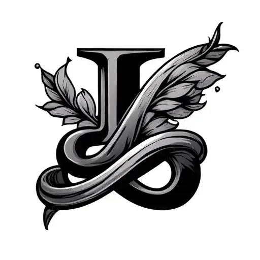 J With Infinity Symbol